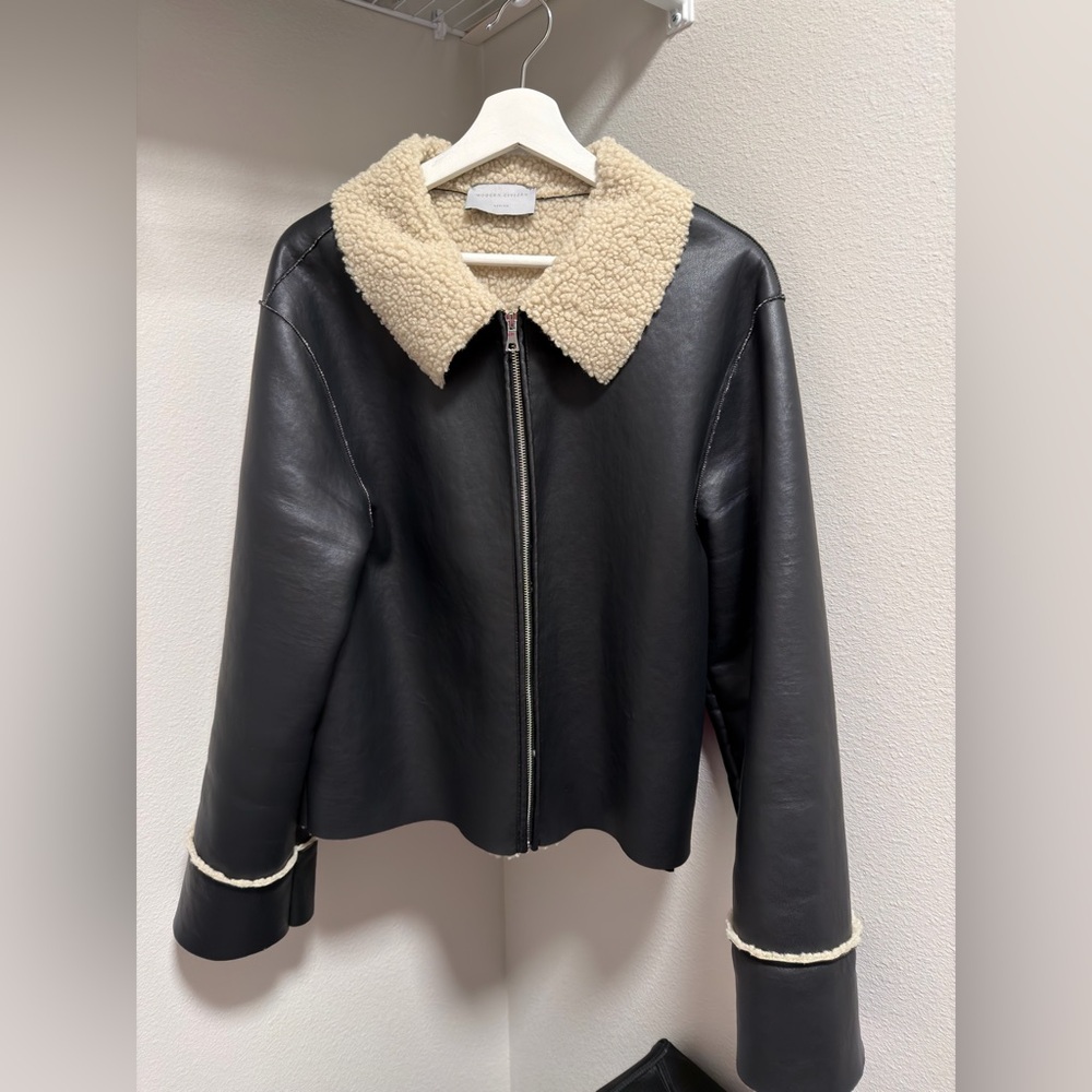 Modern Citizen Shearling Collared Bonnie Jacket